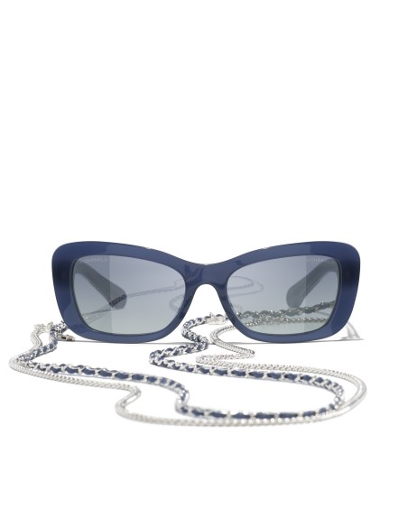 Occhiali rettangolari da sole Chanel CH5553 18161G 54 | Isolani Boutique