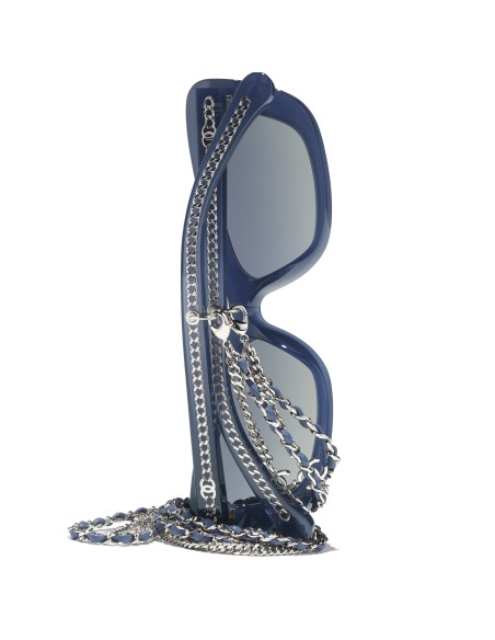 Occhiali rettangolari da sole Chanel CH5553 18161G 54 | Isolani Boutique