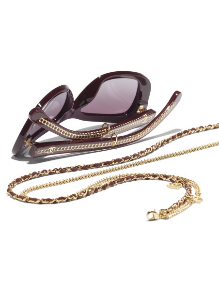 Occhiali rettangolari da sole Chanel CH5553 1461S1 54 | Isolani Boutique