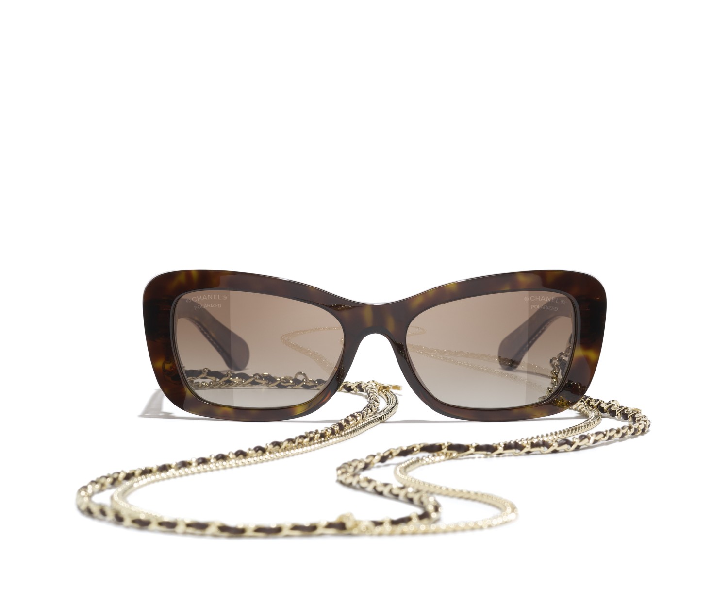 Occhiali rettangolari da sole Chanel CH5553 C714S9 54 | Isolani Boutique 2