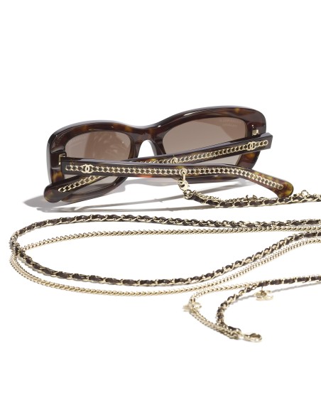 Occhiali rettangolari da sole Chanel CH5553 C714S9 54 | Isolani Boutique