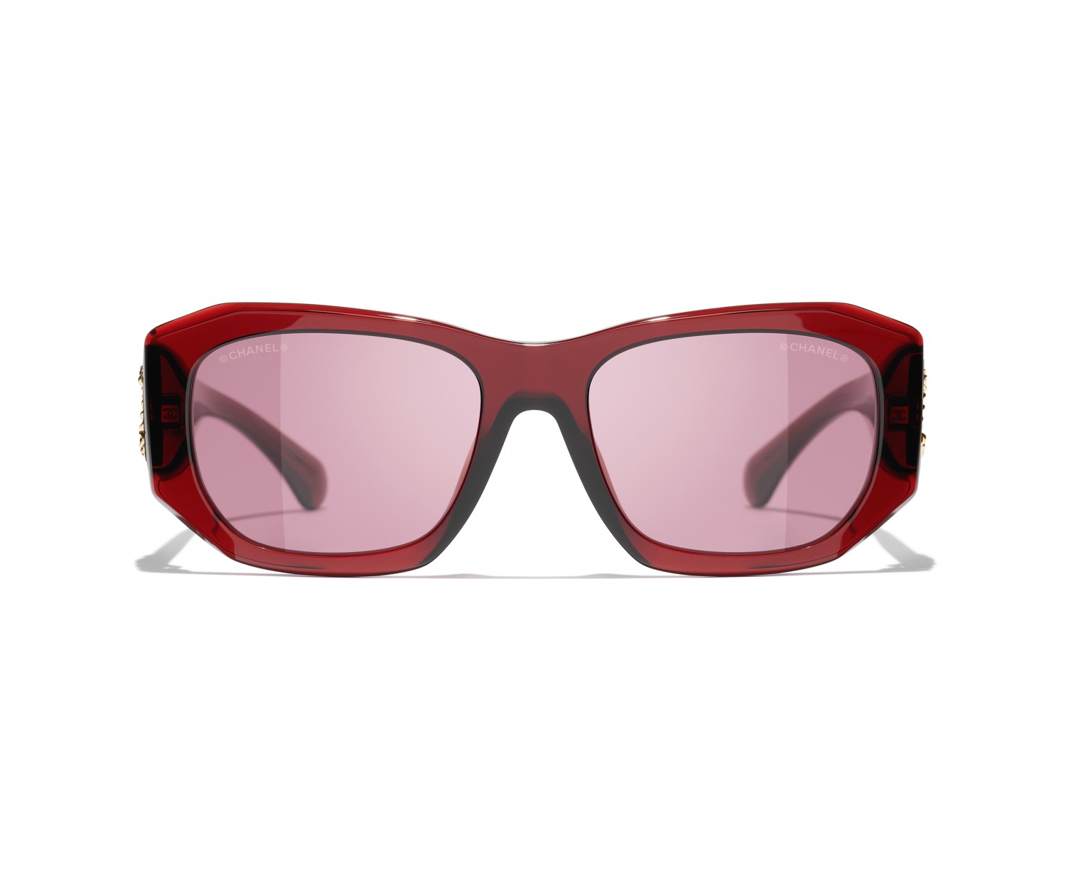 Occhiali rettangolari da sole Chanel CH5554 1819EV 55 | Isolani Boutique 2