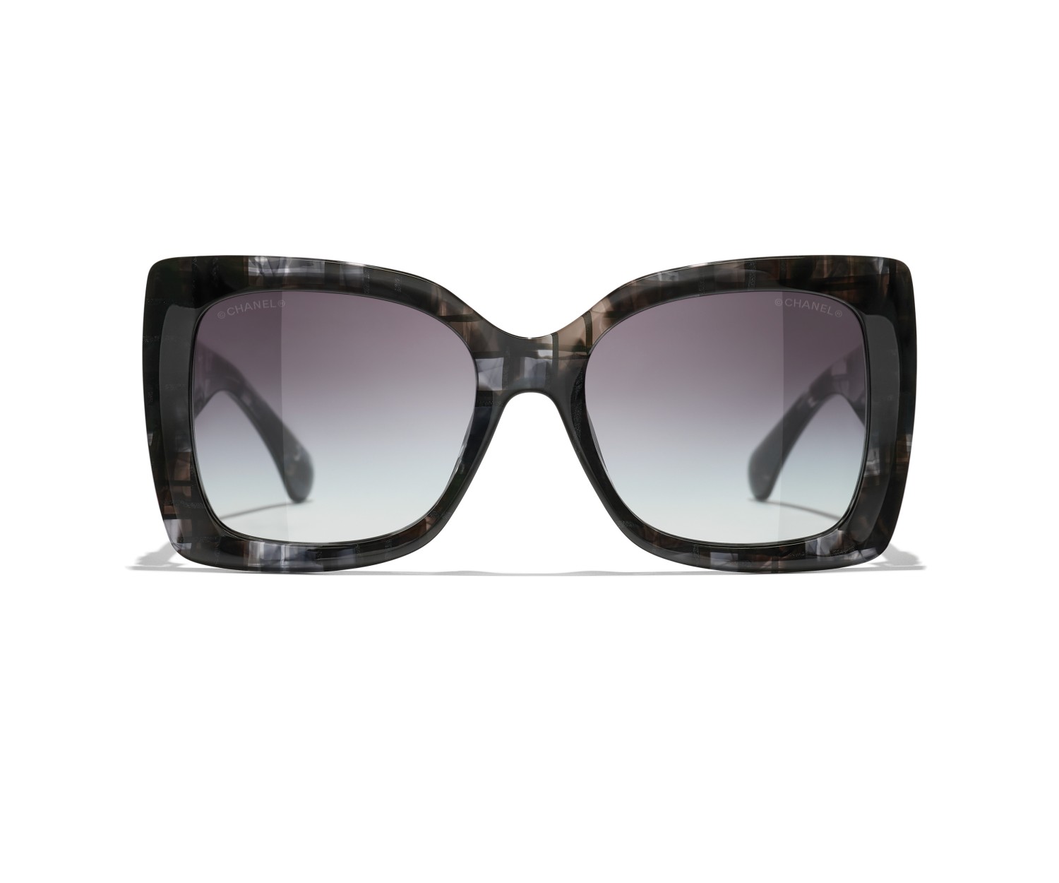 Occhiali quadrati da sole Chanel CH5555 1817S6 53 | Isolani Boutique 2