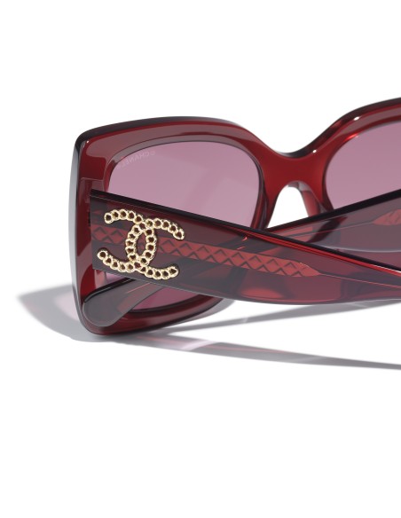 Occhiali quadrati da sole Chanel CH5555 1819EV 53 | Isolani Boutique