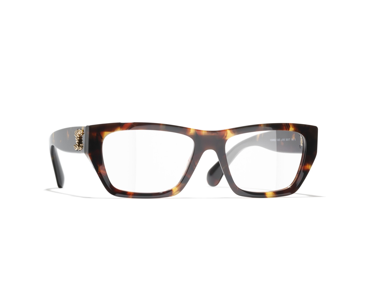 Occhiali rettangolari da vista Chanel CH3495 1818 52 | Isolani Boutique 2