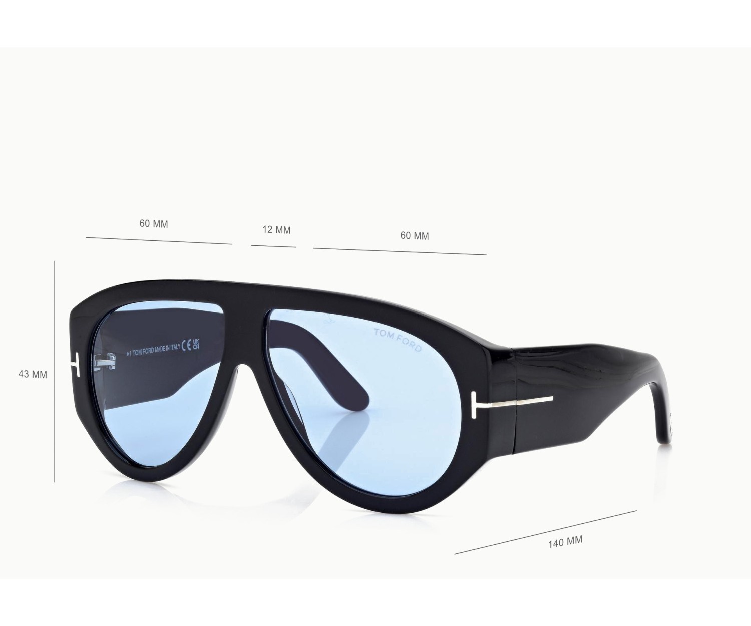 Tom Ford Bronson FT1044 - Occhiali da sole 01V