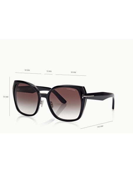 Tom Ford Plum FT1223 - Occhiali da sole 01B