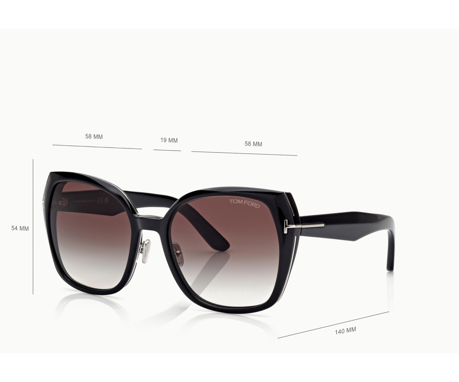 Tom Ford Plum FT1223 - Occhiali da sole 01B