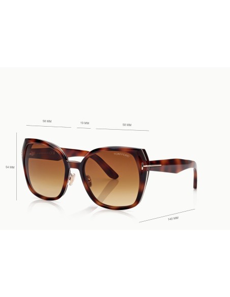Tom Ford Plum FT1223 - Occhiali da sole 53F