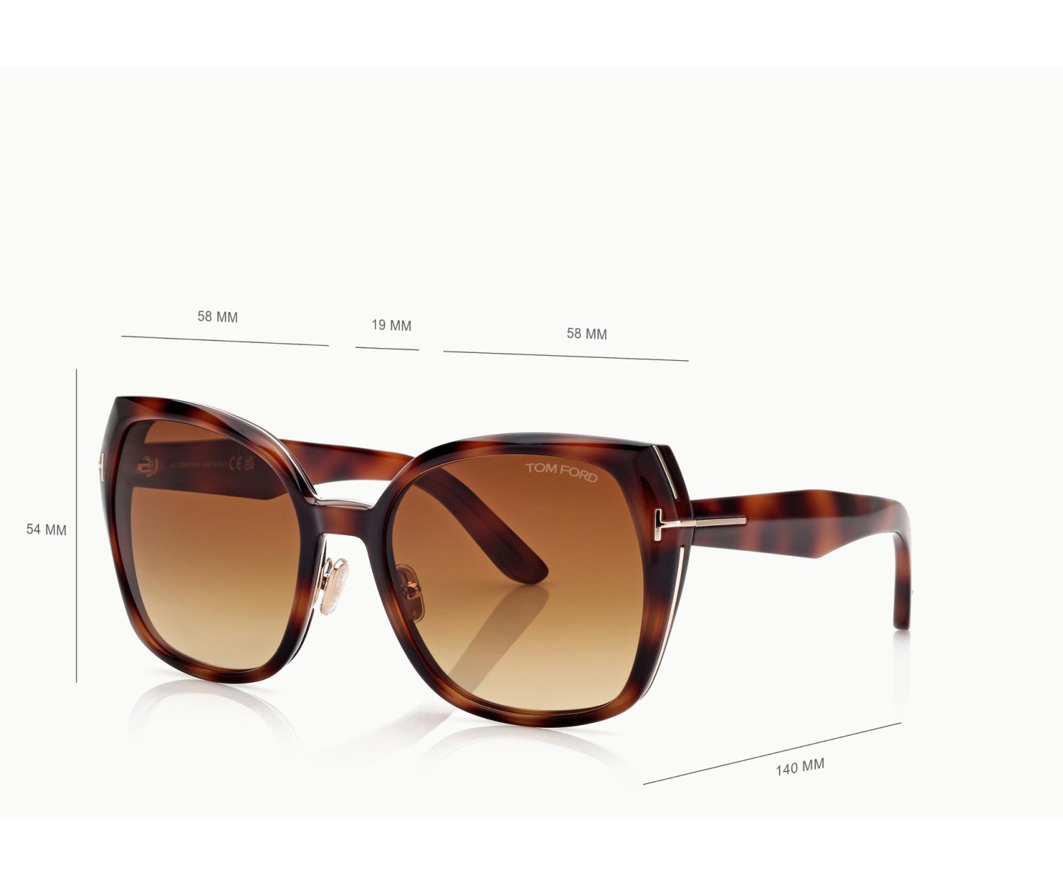 Tom Ford Plum FT1223 - Occhiali da sole 53F