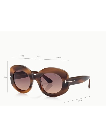Tom Ford Claudette-02 FT1346 - Occhiali da sole 55T