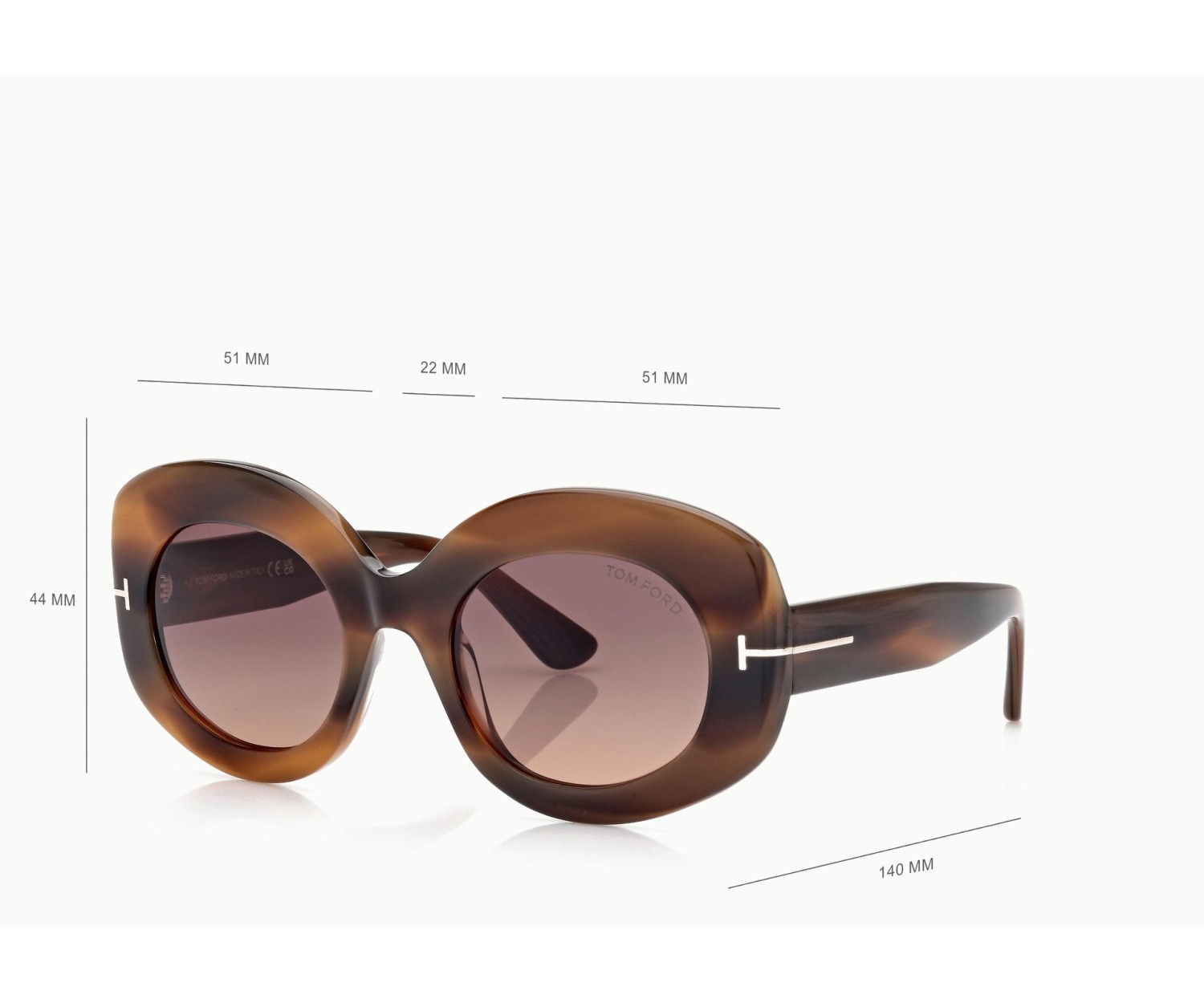 Tom Ford Claudette-02 FT1346 - Occhiali da sole 55T