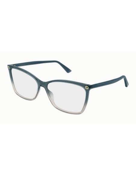 Gucci GG0025O - Occhiali da vista - Grigio / Blu / Trasparente 019