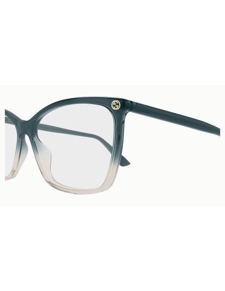 Gucci GG0025O - Occhiali da vista - Grigio / Blu / Trasparente 019