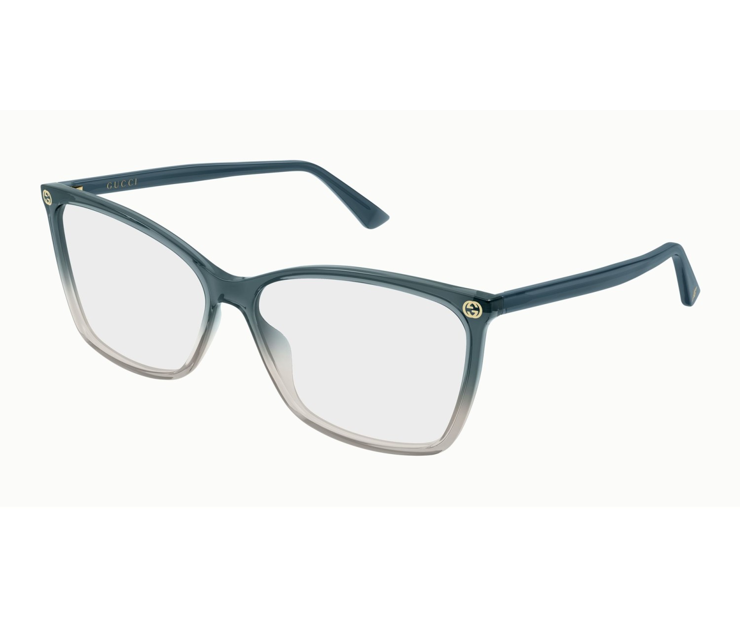 Gucci GG0025O - Occhiali da vista - Grigio / Blu / Trasparente 024