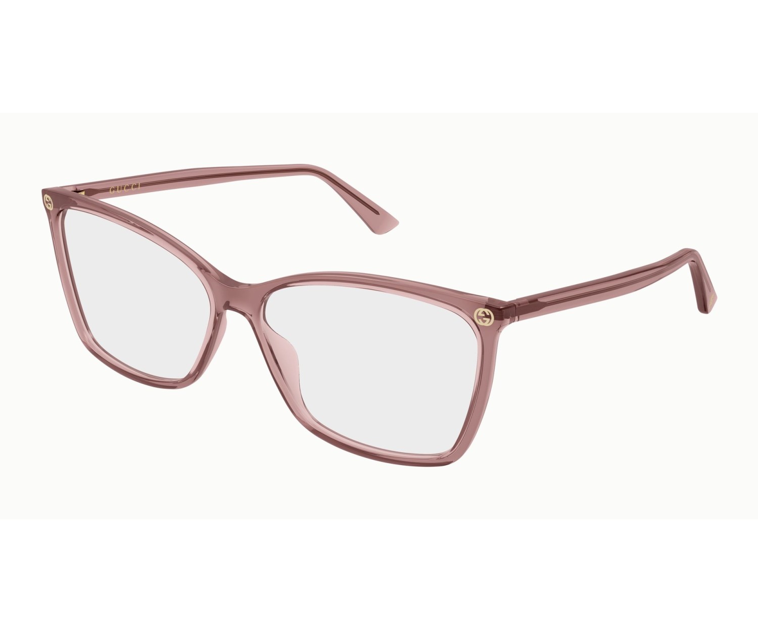 Gucci GG0025O - Occhiali da vista - Rosa / Trasparente 018