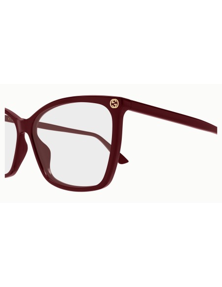 Gucci GG0025O - Occhiali da vista - Bordeaux / Trasparente 022