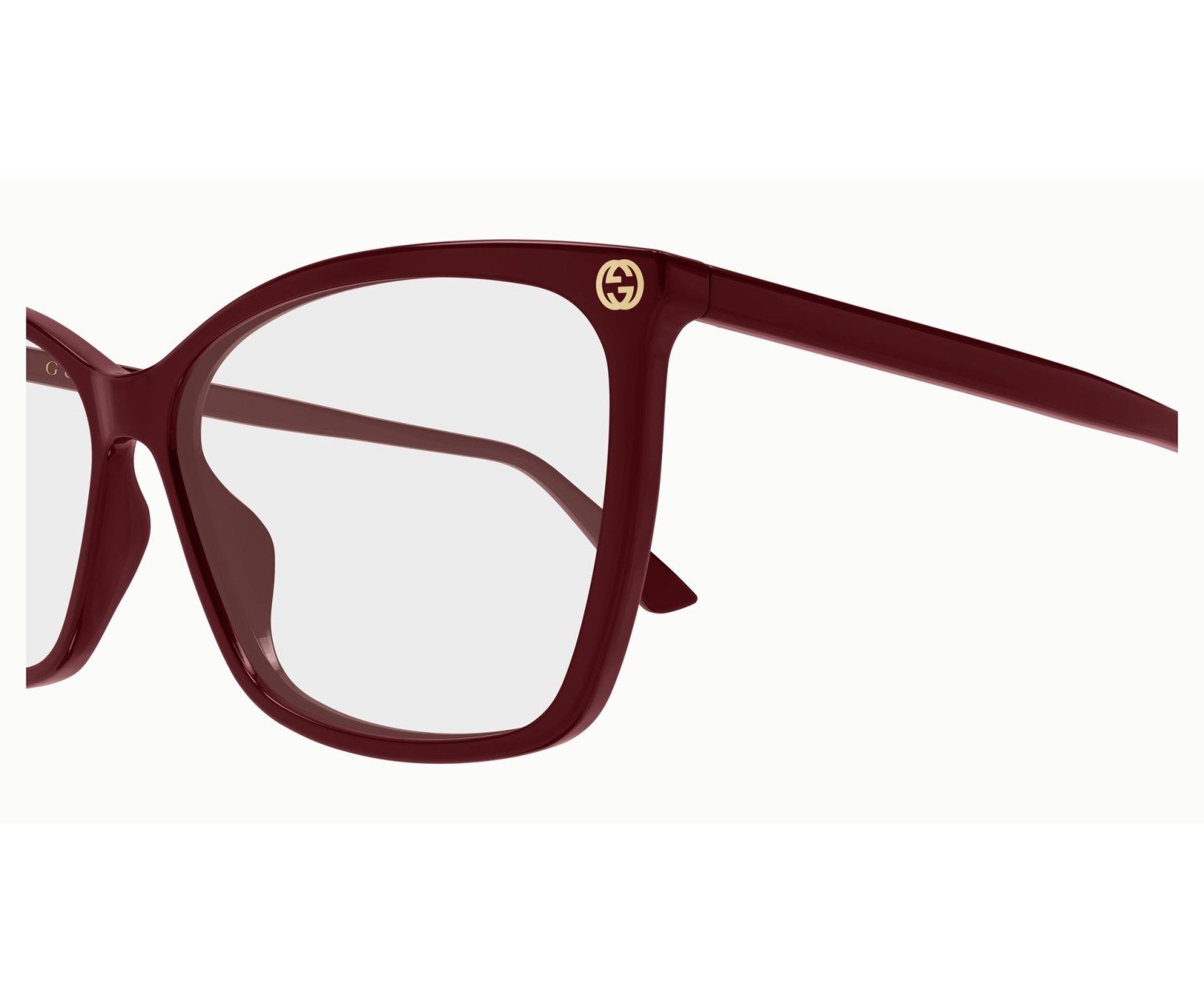 Gucci GG0025O - Occhiali da vista - Bordeaux / Trasparente 022