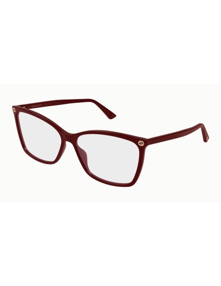 Gucci GG0025O - Occhiali da vista - Bordeaux / Trasparente 022