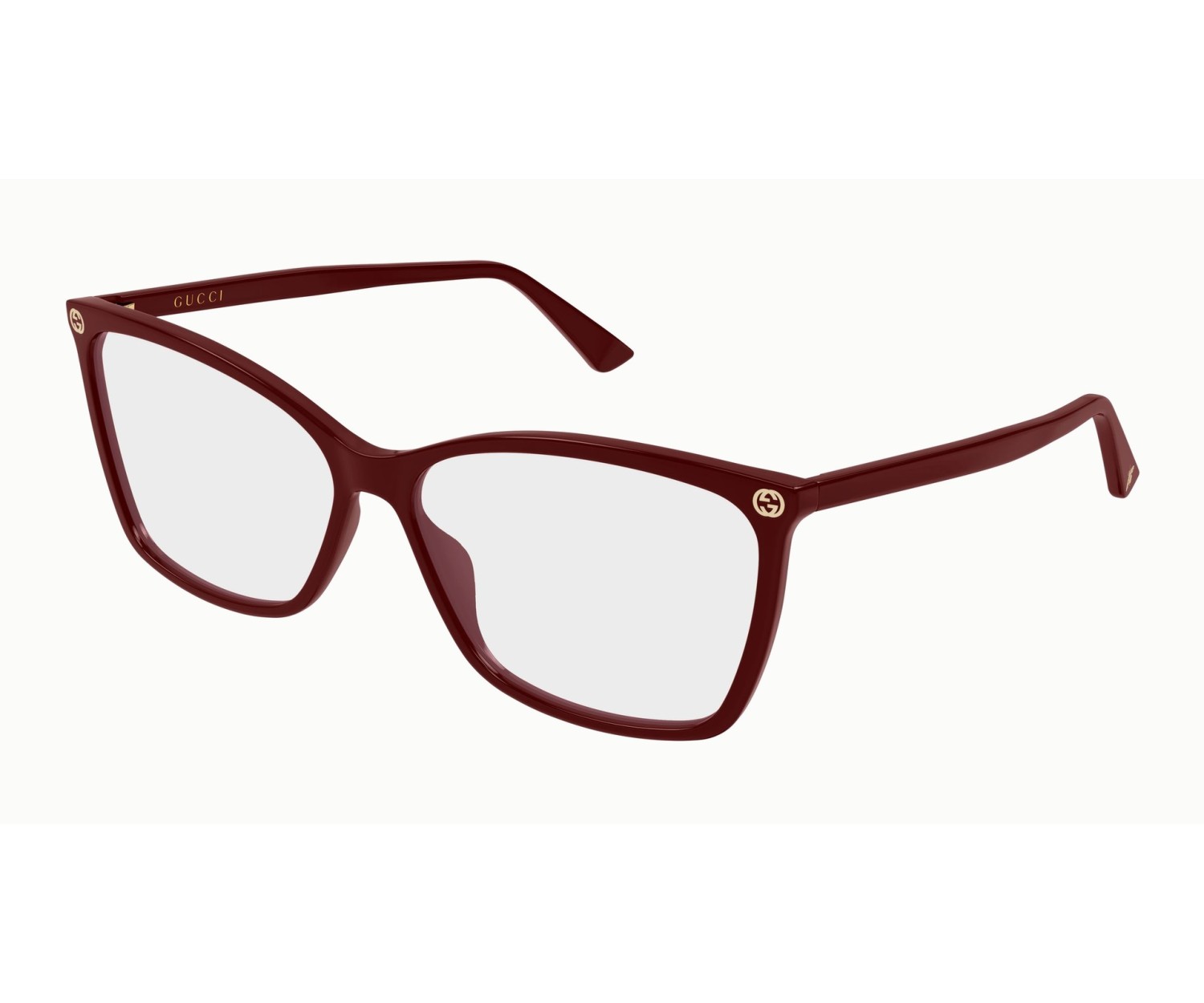 Gucci GG0025O - Occhiali da vista - Bordeaux / Trasparente 022