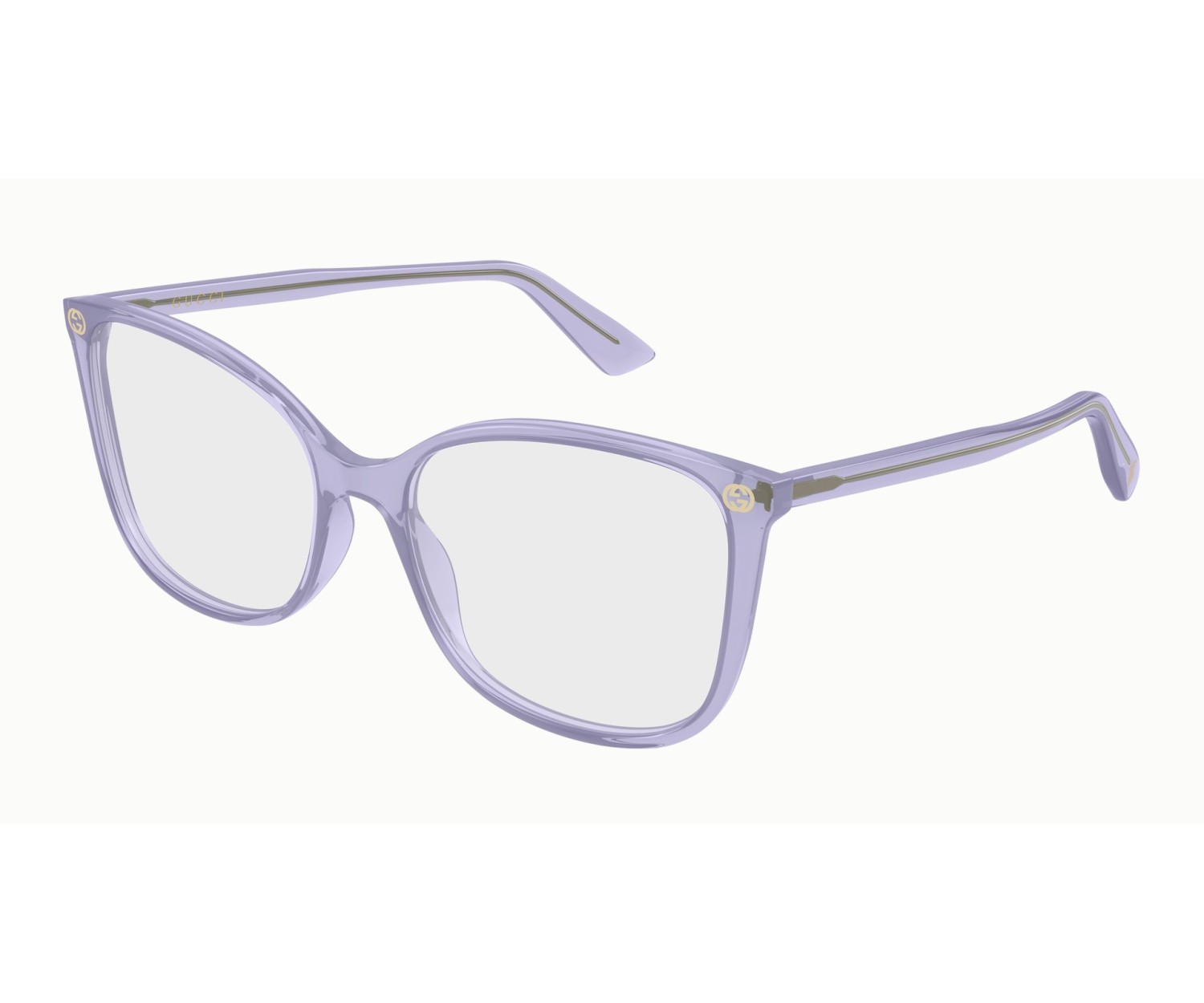 Gucci GG0026O - Occhiali da vista - Viola / Trasparente 023