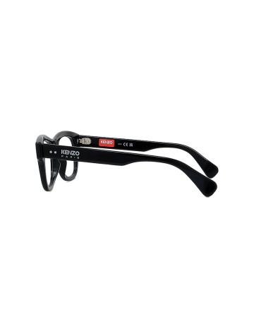Boke Flower Black Rectangular Eyeglasses 2