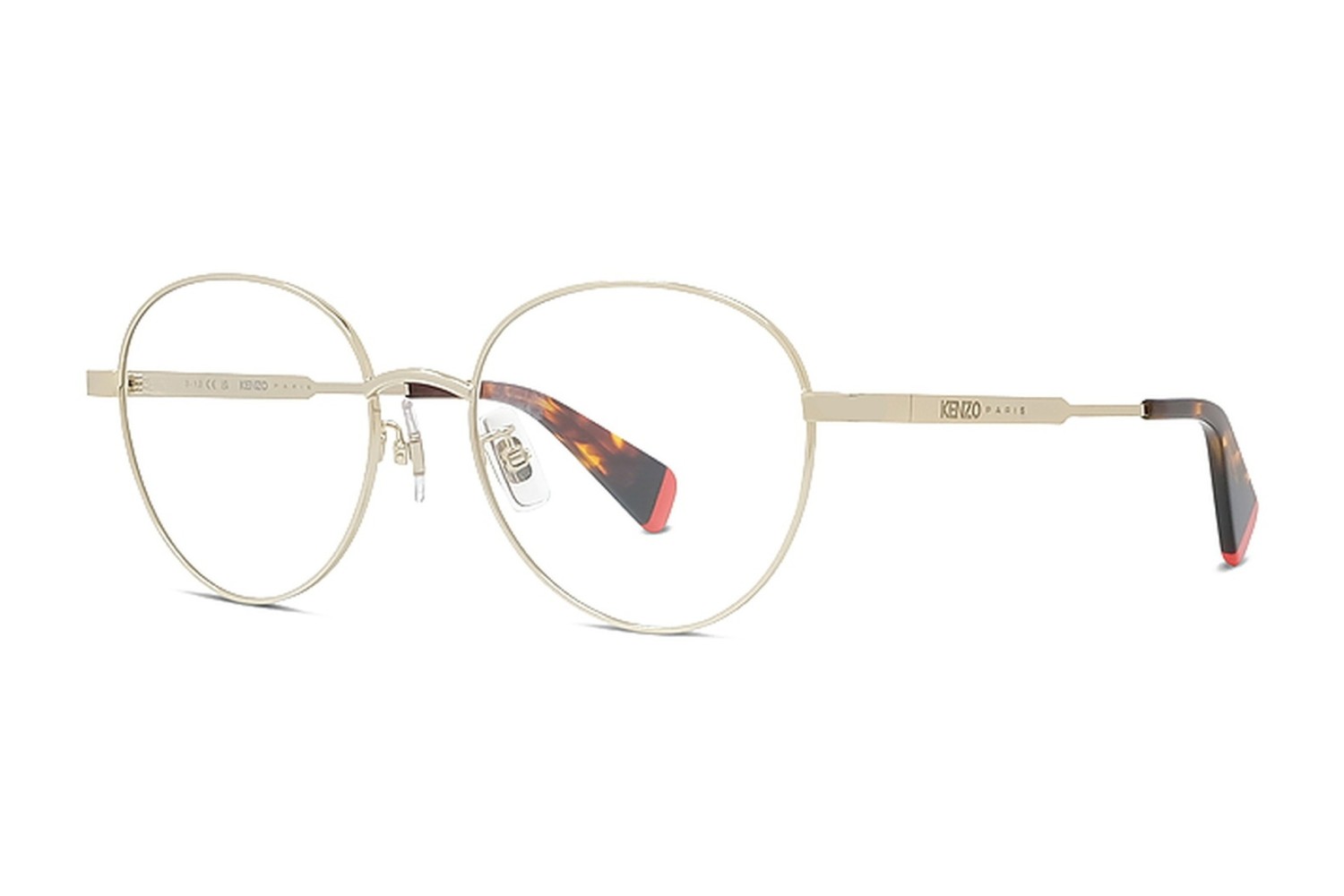 Aka Gold Round Eyeglasses