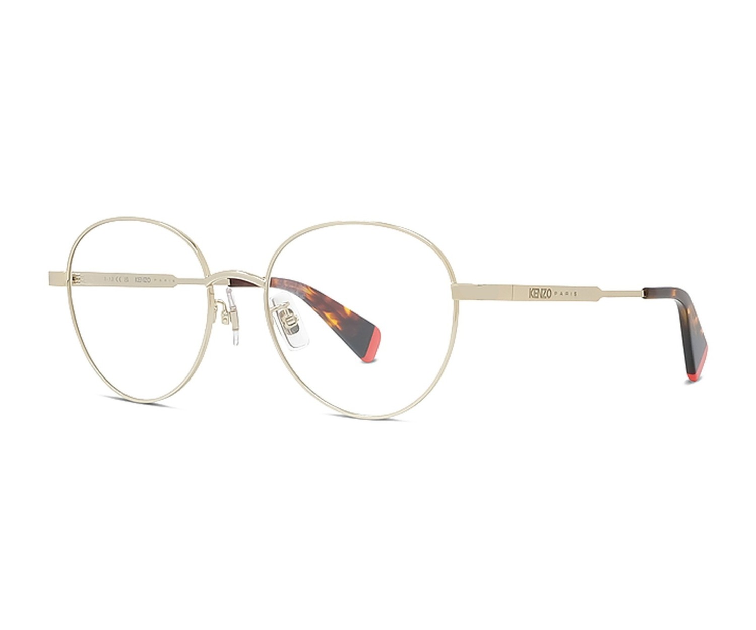 Aka Gold Round Eyeglasses