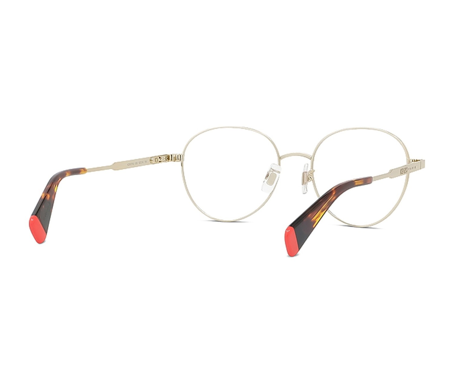 Aka Gold Round Eyeglasses