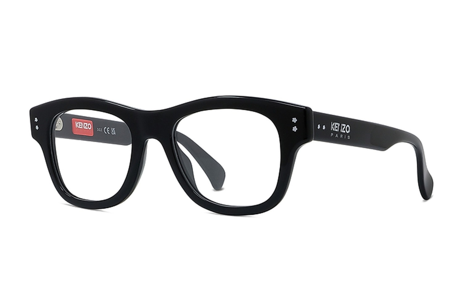 Boke Flower Black Rectangular Eyeglasses