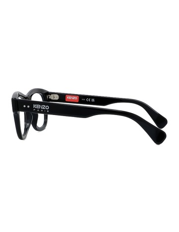 Boke Flower Black Rectangular Eyeglasses 2