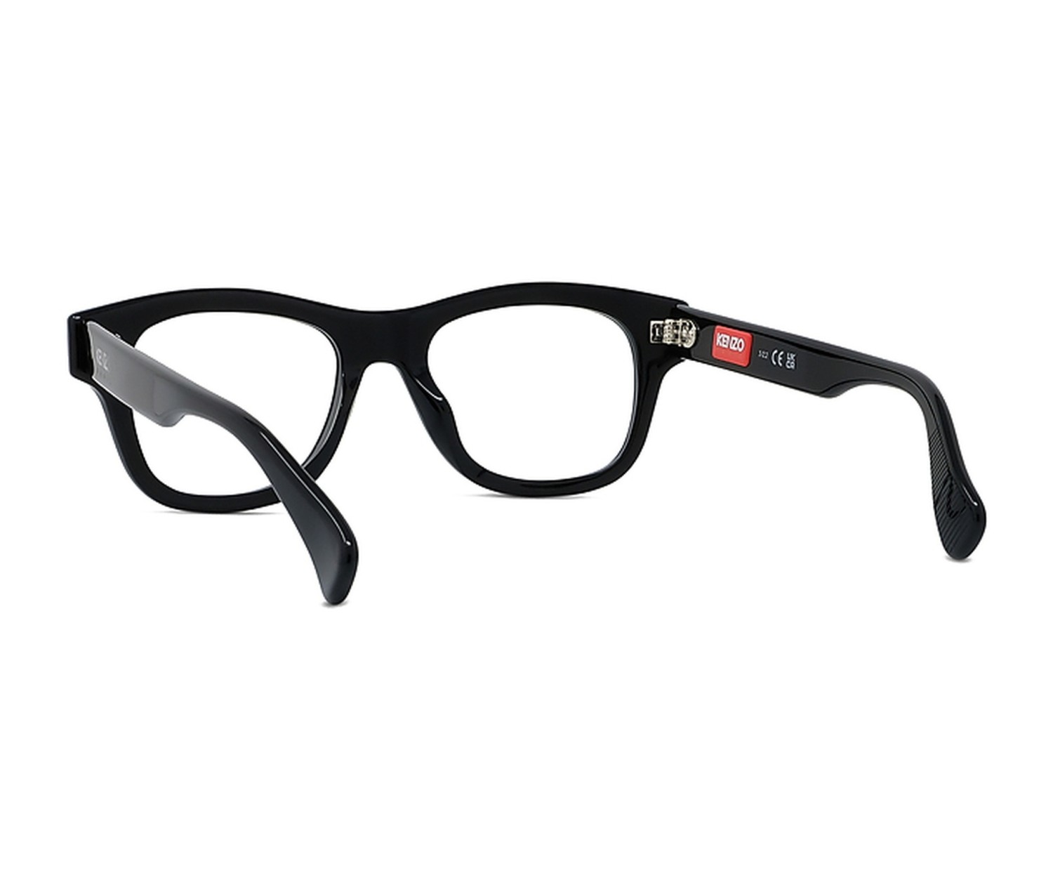 Boke Flower Black Rectangular Eyeglasses