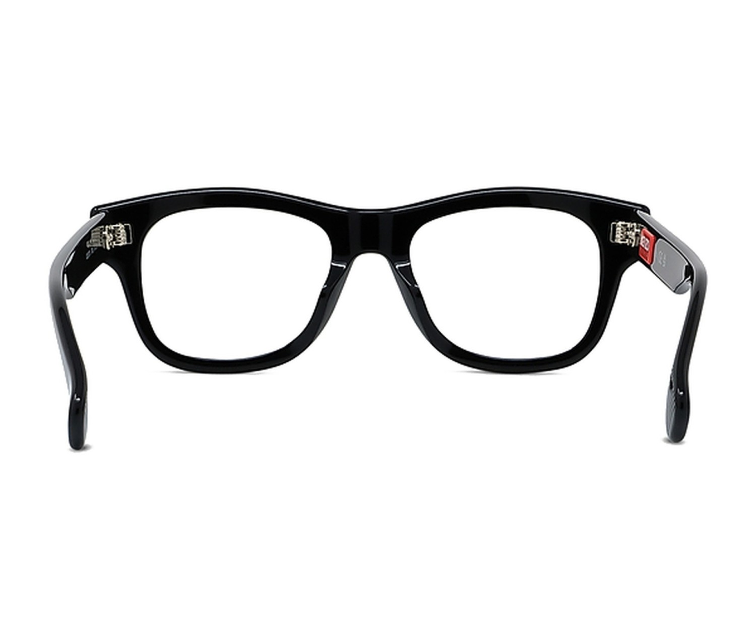 Boke Flower Black Rectangular Eyeglasses