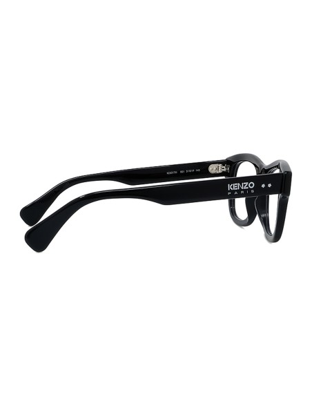 Boke Flower Black Rectangular Eyeglasses