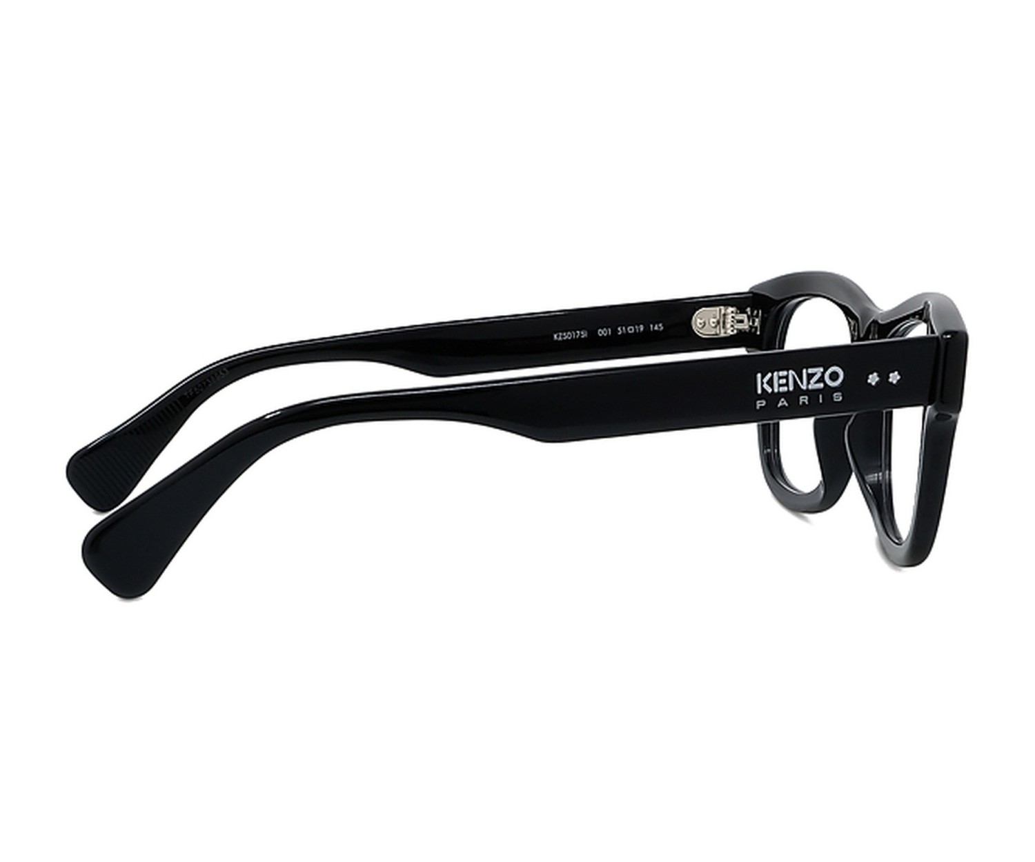 Boke Flower Black Rectangular Eyeglasses
