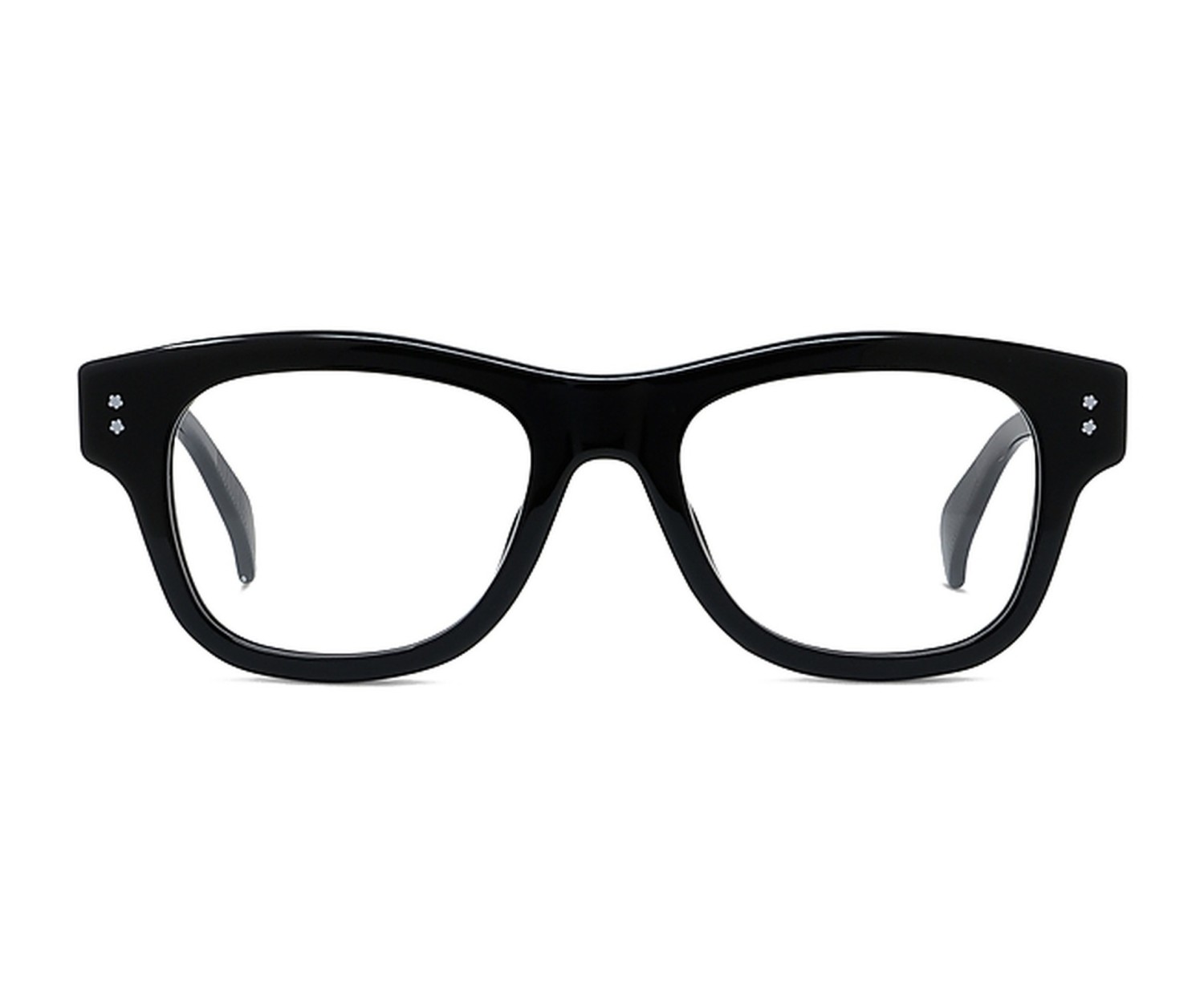 Boke Flower Black Rectangular Eyeglasses