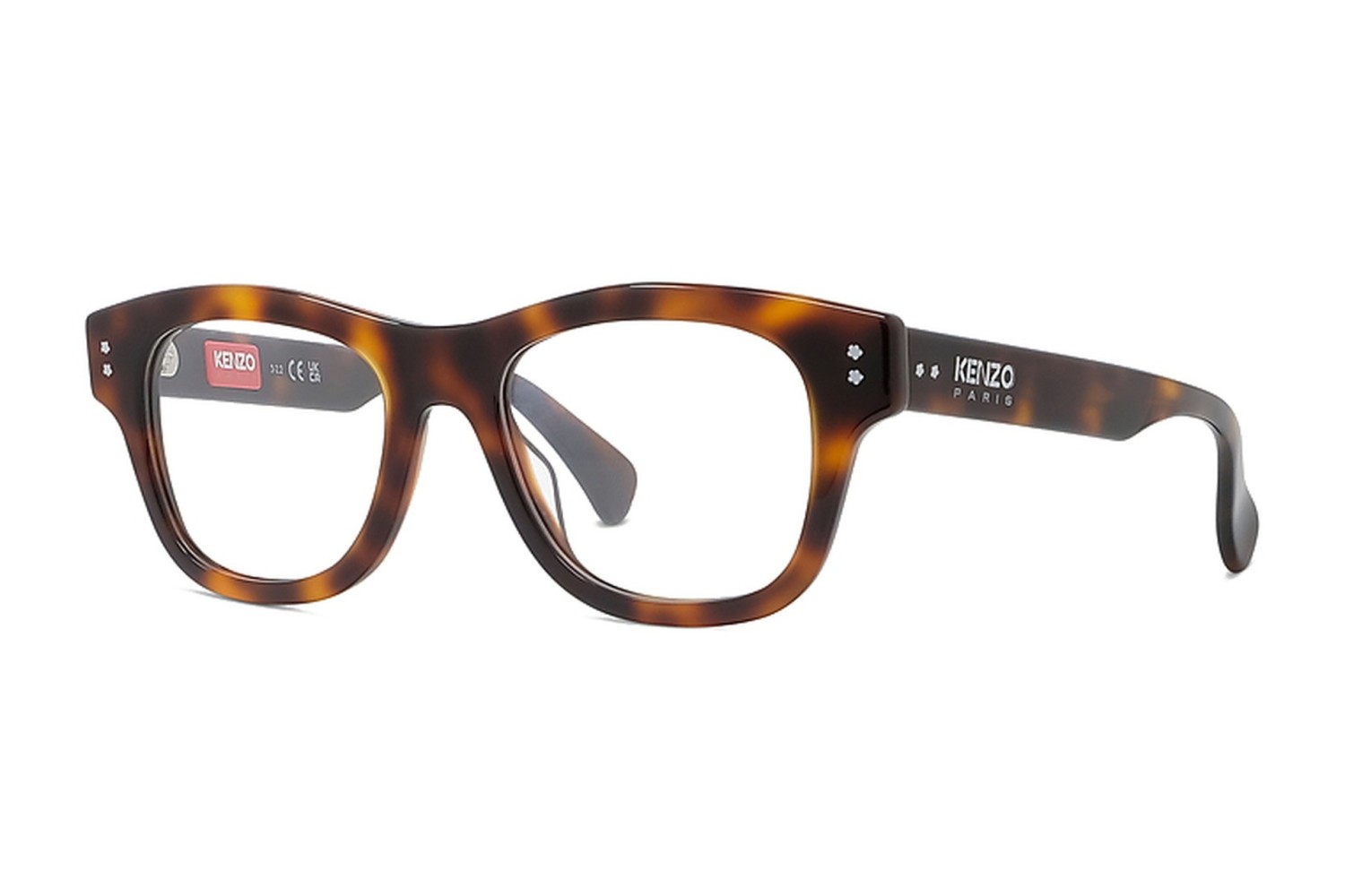 Boke Flower Havana Rectangular Eyeglasses