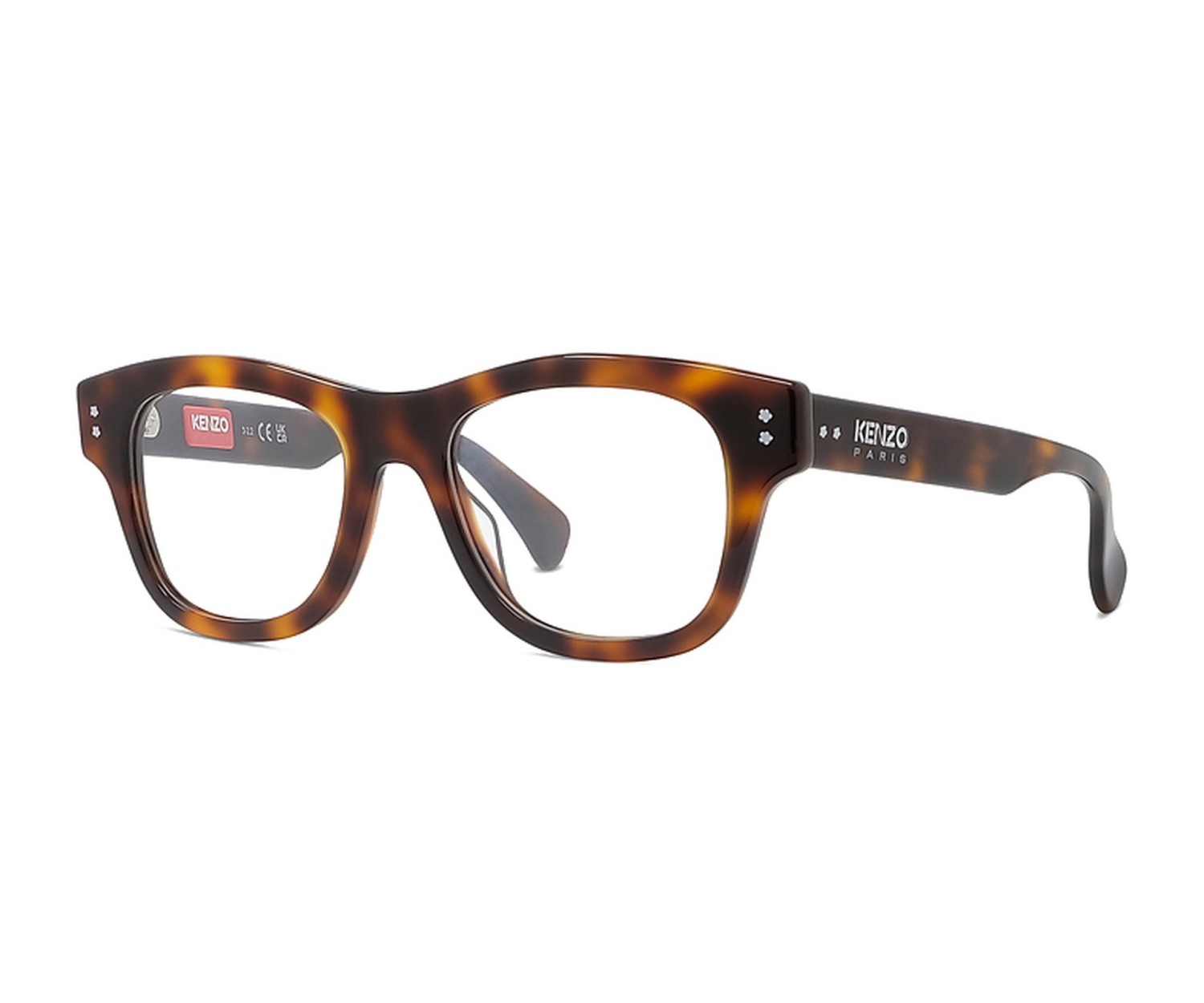 Boke Flower Havana Rectangular Eyeglasses