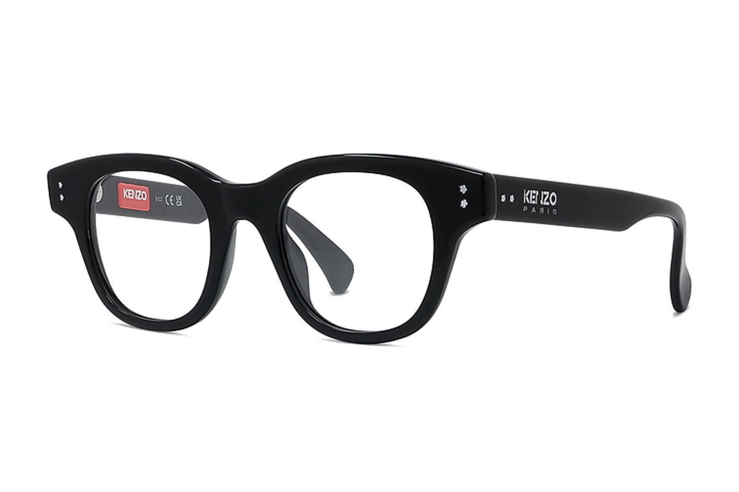 Boke Flower Black Square Eyeglasses