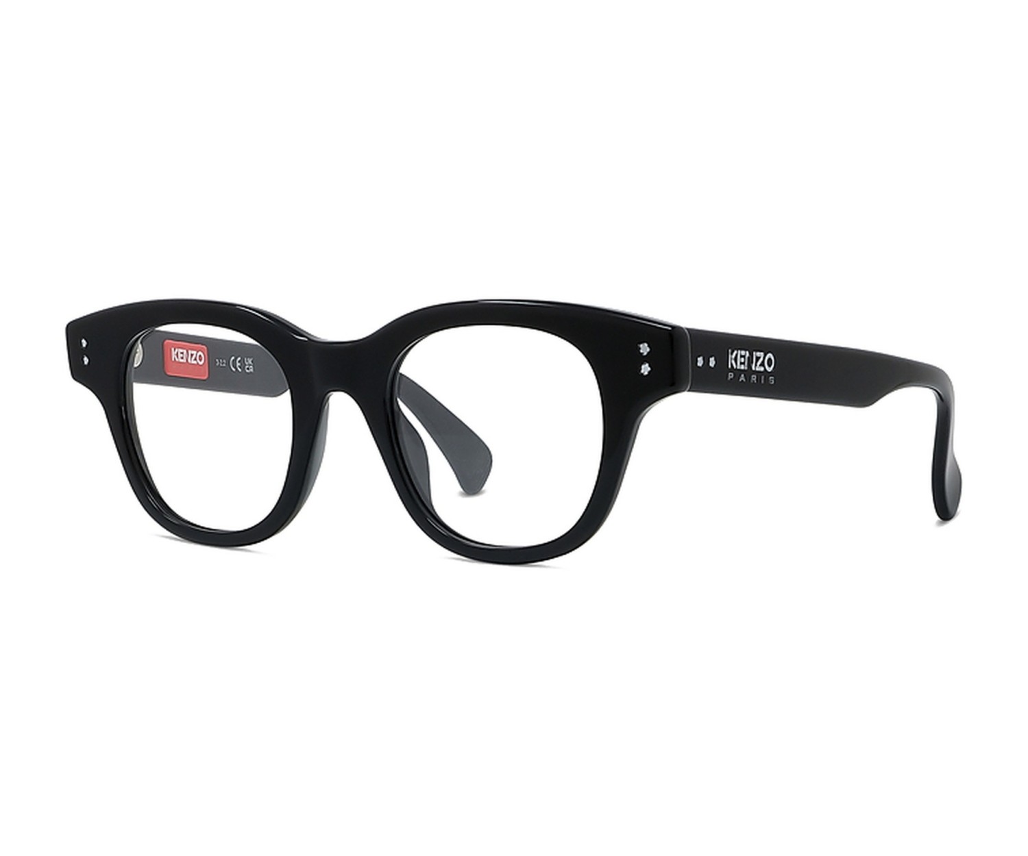 Boke Flower Black Square Eyeglasses