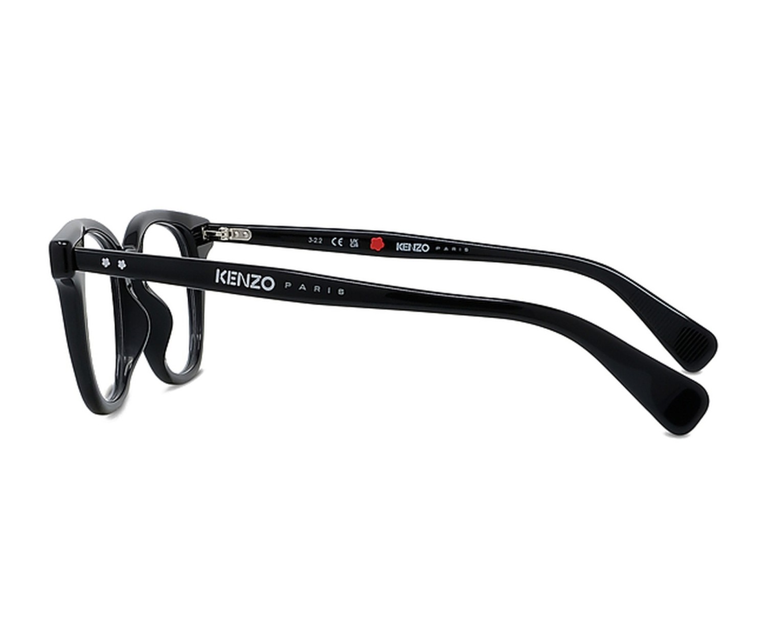 Boke Flower Black Square Eyeglasses