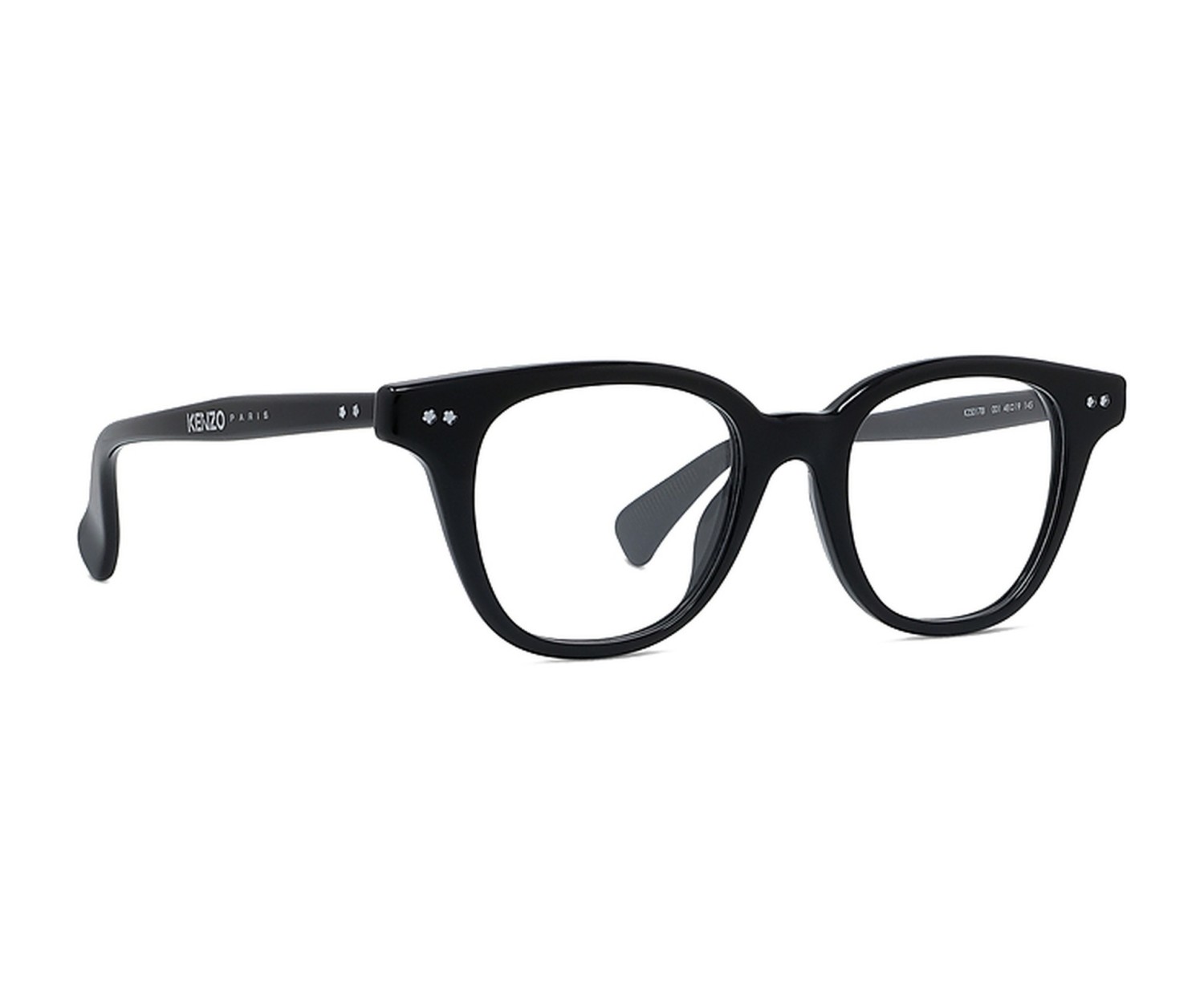Boke Flower Black Square Eyeglasses
