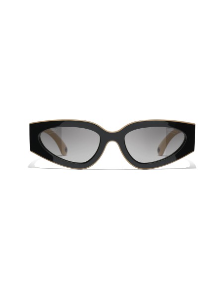 Katzenaugenförmige sonnenbrille CHANEL CH6056 C534M3 54 | Isolani Boutique