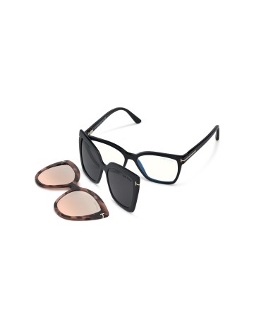 Tom Ford Double Clip On Blue Block - FT5641B - 001 - 53 | Occhiali da vista 2