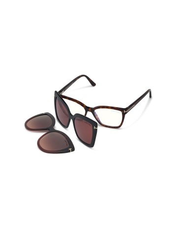 Tom Ford Double Clip On Blue Block - FT5641B - 054 - 53 | Occhiali da vista