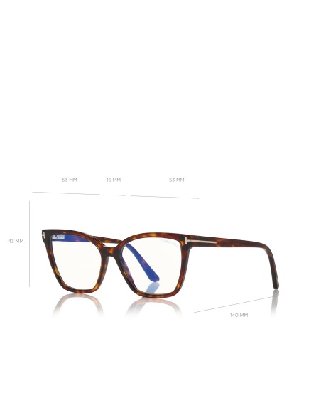 Tom Ford Double Clip On Blue Block - FT5641B - 054 - 53 | Occhiali da vista