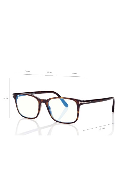Tom Ford Blue Block Square - FT5831B - 052 - 51 | Occhiali da vista