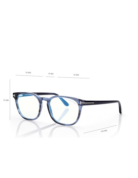 Tom Ford Blue Block Round - FT5868B - 092 - 53 | Occhiali da vista