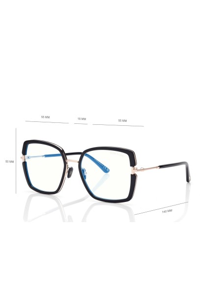 Tom Ford Blue Block Square - FT5985B - 001 - 55 | Occhiali da vista