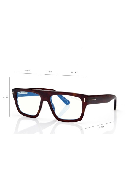 Tom Ford Blue Block Rectangular - FT6084B - 052 - 56 | Occhiali da vista